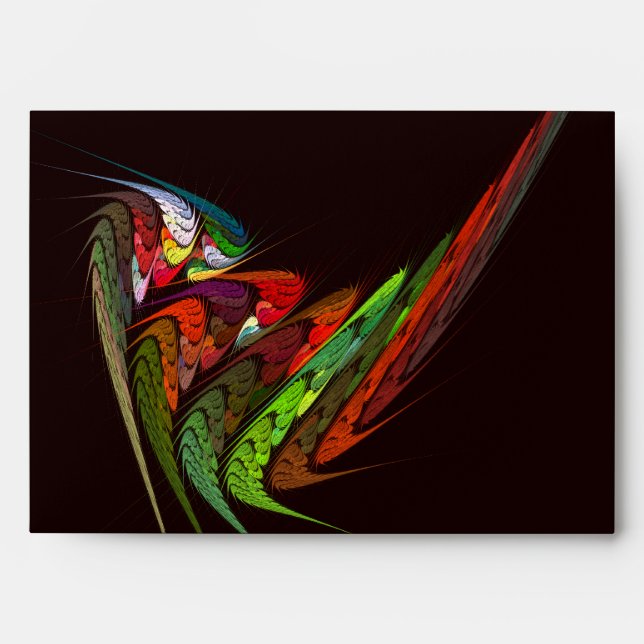 Chameleon Abstract Art Envelope (Front)
