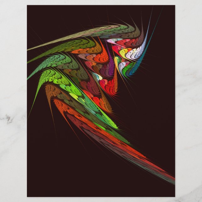 Chameleon Abstract Art Letterhead (Front)