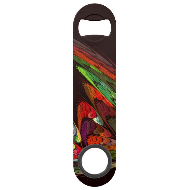 Chameleon Abstract Art Speed Bottle Opener (Front)