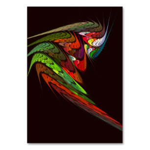 Chameleon Abstract Art Table Card