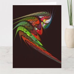 Chameleon Abstract Art Thank You Card