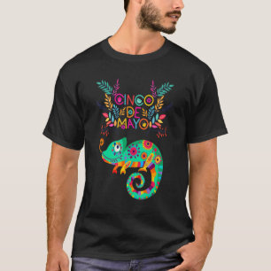 Chameleon Animal  Cinco De Mayo 2022 Fiesta Tee