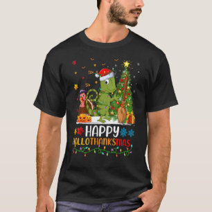 Chameleon Animal Happy Chameleon Hellothanksmas T-Shirt