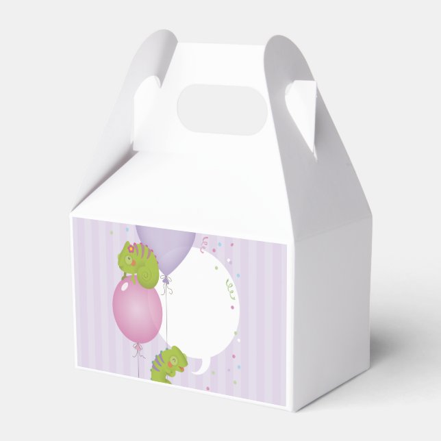 Chameleon birthday favor box (Front Side)