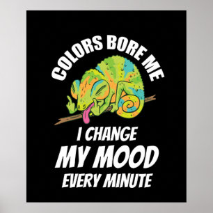 Chameleon - Colours Are Boring Poster