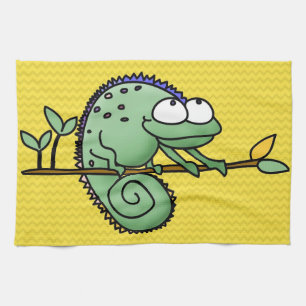 Chameleon Cute Funny Kitchen Towel