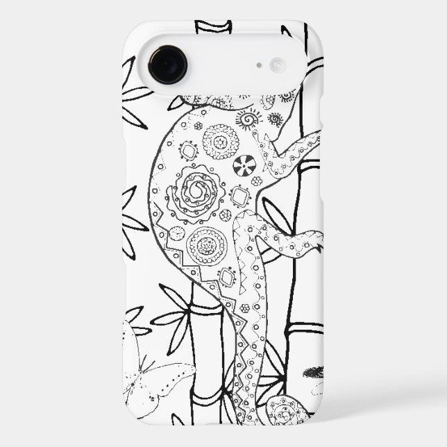 Chameleon Doodle Case-Mate iPhone Case (Back)
