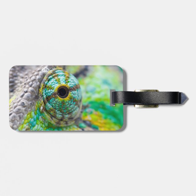 Chameleon eye luggage tag (Back Horizontal)