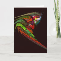 Chameleon Fractal Abstract Art in Vibrant Motion