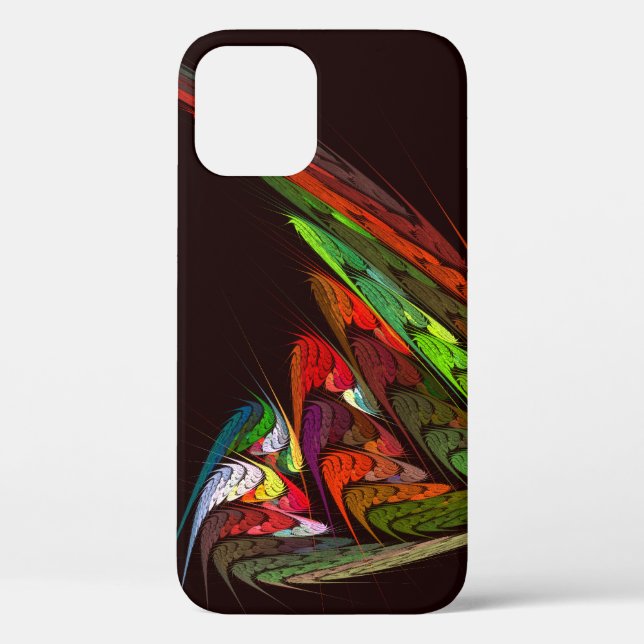 Chameleon Fractal Abstract Art in Vibrant Motion Case-Mate iPhone Case (Back)