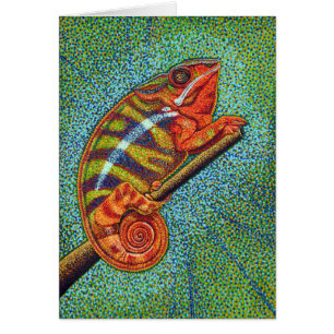 Chameleon Greeting Card