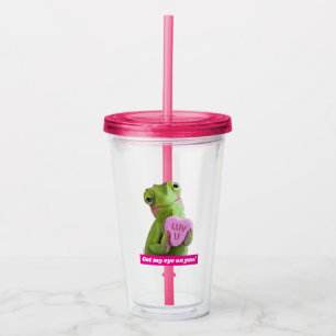 Chameleon Heart (Luv U) Acrylic Tumbler