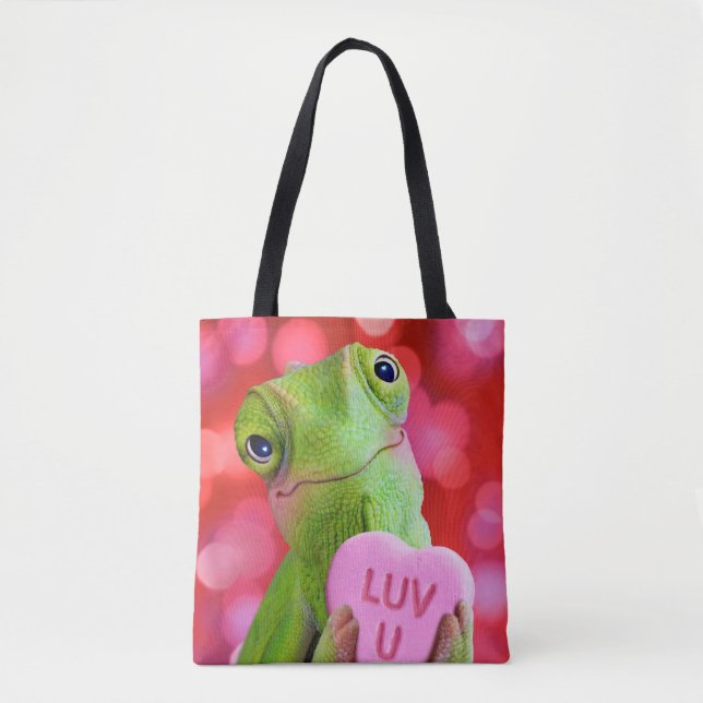 Chameleon Heart (Luv U) Tote Bag (Front)