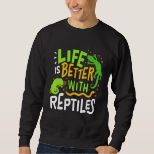 Chameleon Lizard Iguana Reptiles Terrarium Sweatshirt