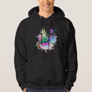 Chameleon Lizard Rainbow Heart Love Glasses Sungla Hoodie