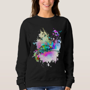 Chameleon Lizard Rainbow Heart Love Glasses Sungla Sweatshirt