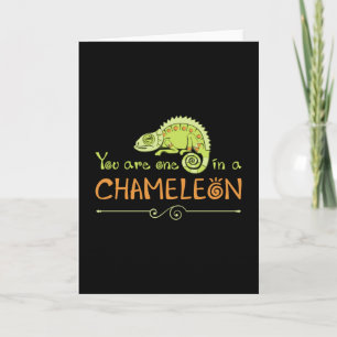 Chameleon Lizard Reptile Gecko Dragon Funny Gift Card
