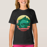Chameleon Lizard Retro Sunset  Reptiles