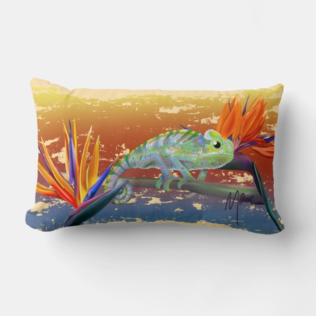 Chameleon  lumbar pillow (Front)