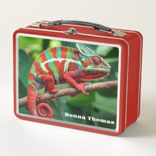 Chameleon  metal lunch box