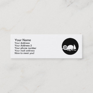 Chameleon moon mini business card