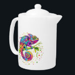 Chameleon Paint Stains Watercolor Style<br><div class="desc">Chameleon Paint Stains Watercolor Style bizarre surreal art . Original Vector Logo Illustration Copyright BluedarkArt.</div>