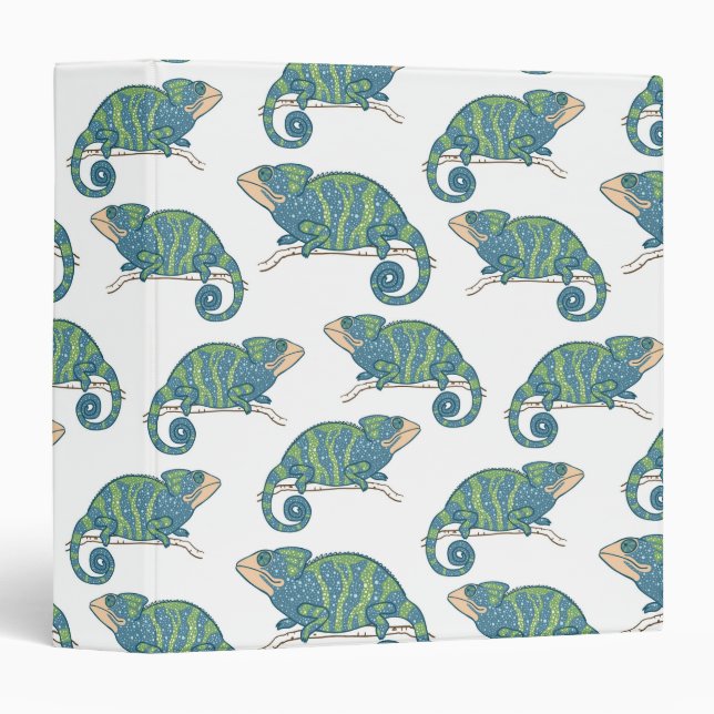 Chameleon Pattern Binder (Front/Spine)