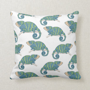 Chameleon Pattern Throw Pillow