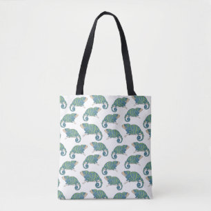 Chameleon Pattern Tote Bag
