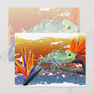 Chameleon postcard