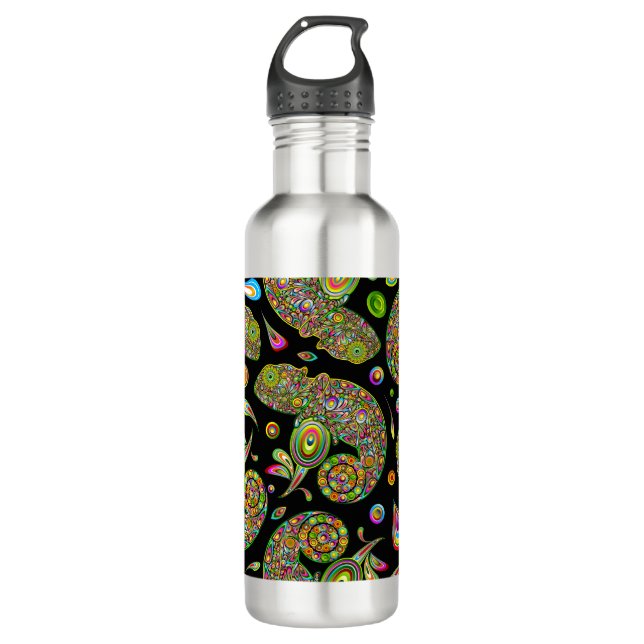 Chameleon Psychedelic Fantasy 710 Ml Water Bottle (Front)