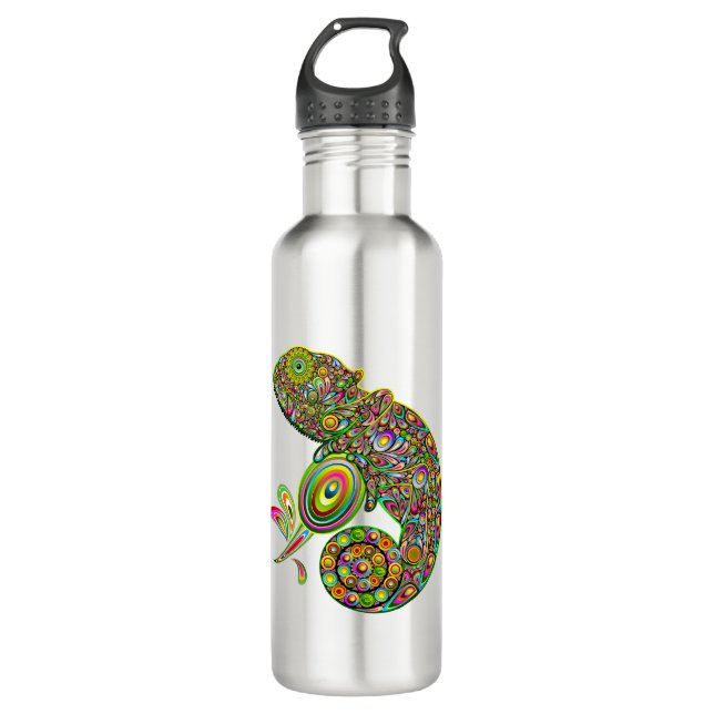 Chameleon Psychedelic Fantasy 710 Ml Water Bottle (Front)