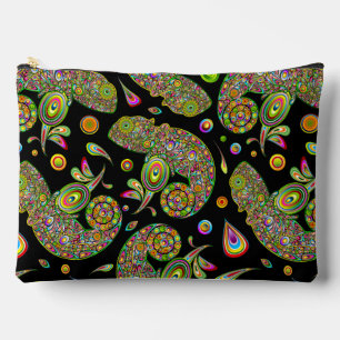 Chameleon Psychedelic Fantasy Accessory Pouch