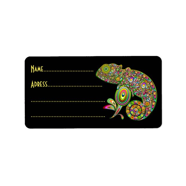 Chameleon Psychedelic Fantasy Label (Front)