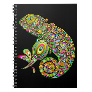 Chameleon Psychedelic Fantasy Notebook