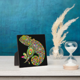 Chameleon Psychedelic Fantasy Plaque