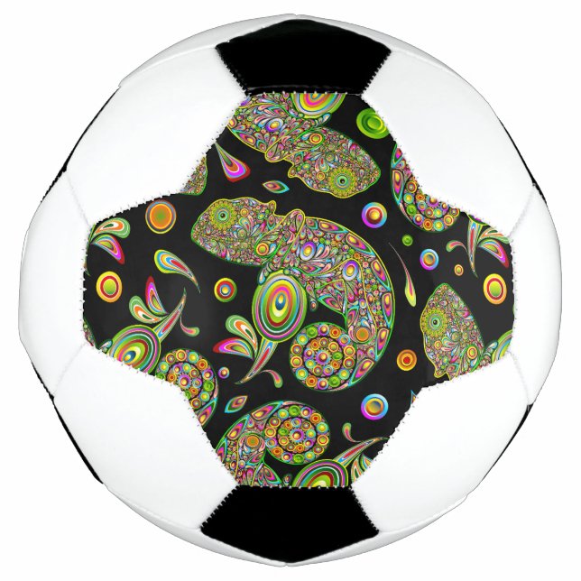 Chameleon Psychedelic Fantasy Soccer Ball (Front)