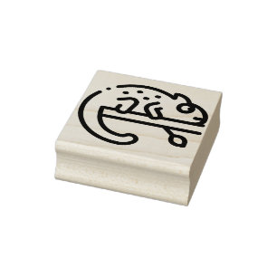 Chameleon Rubber Stamp