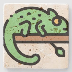 Chameleon Stone Coaster