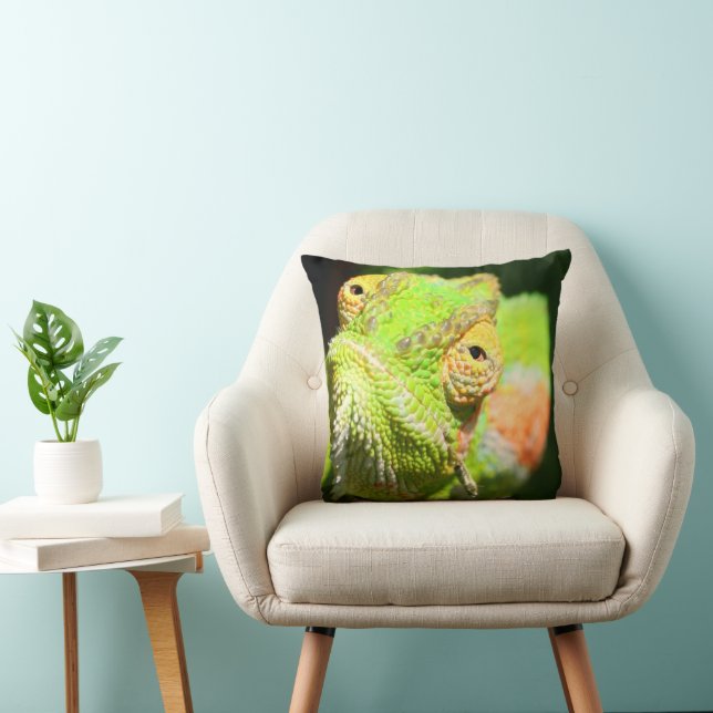 Chameleon Throw Pillow (Chair)