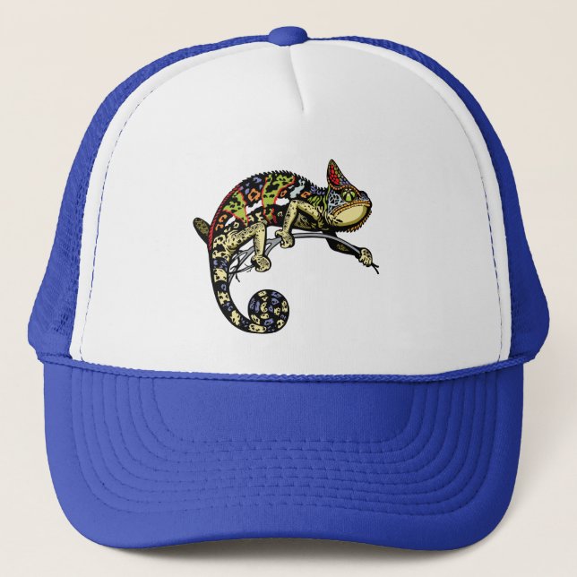 chameleon trucker hat (Front)