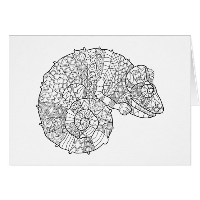 Chameleon Zendoodle (Front Horizontal)