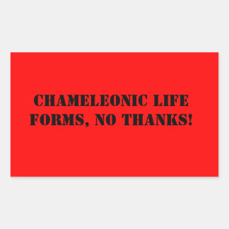 Chameleonic Life Forms sticker