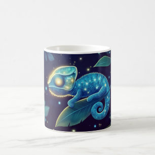 Chameleons are reptiles that belong to the lizard coffee mug