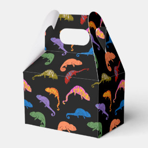 Chameleons Colourful Reptile Lizards Kids  Favor Box