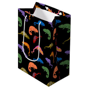 Chameleons Colourful Reptile Lizards Kids  Medium Gift Bag