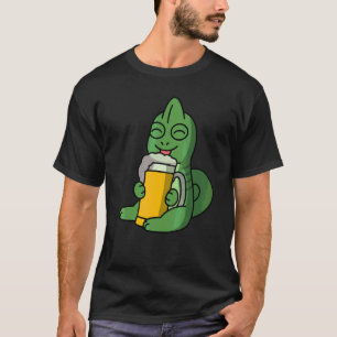 Chameleons Drinking Beer Pet T-Shirt