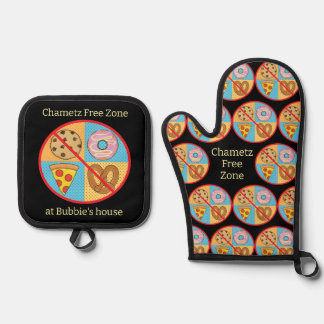 Chametz Free Zone Oven Mitt & Pot Holder Set