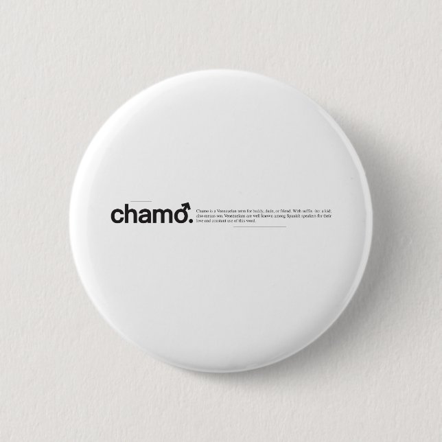 Chamo 2 Inch Round Button (Front)