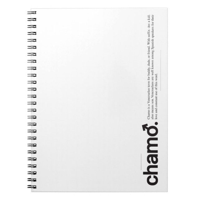 Chamo Notebook (Front)